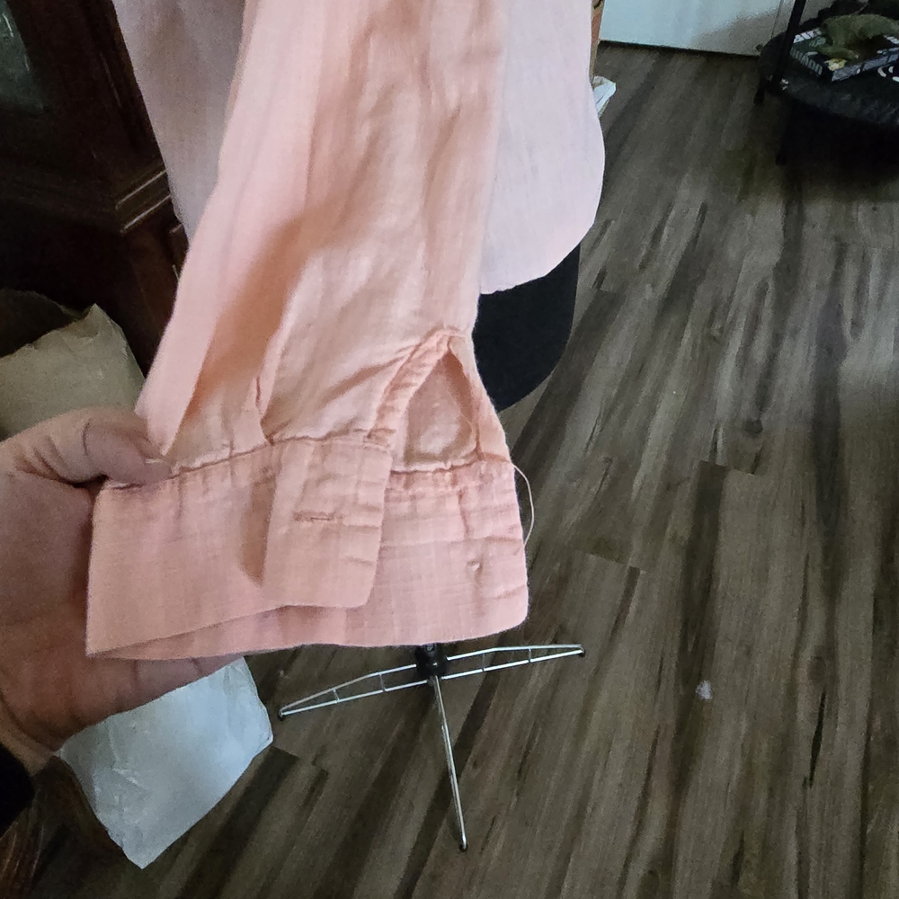 Light Pink Button-Up Blouse - Picture 2 of 6